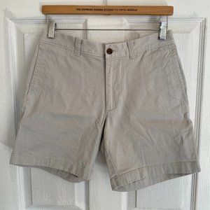 J. Crew Factory 7" flex khaki shorts , 29 waist, Stone color